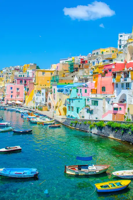 A View of the Marina in Naples, Italy