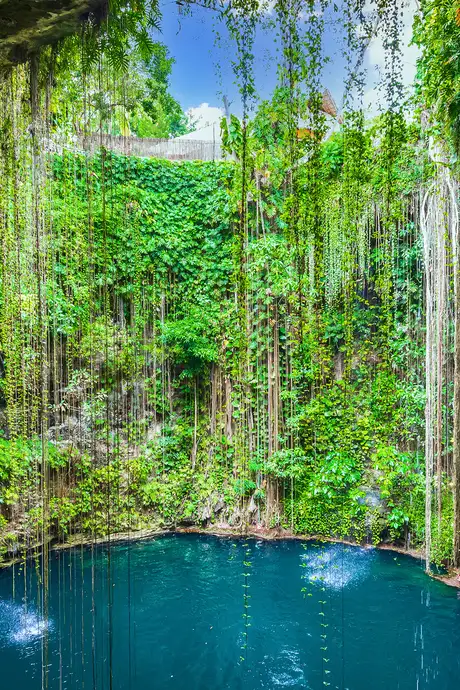 A View of a Cave Pool in Progreso