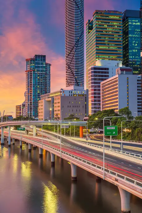 A View of the Skyline of Brisbane, Australia