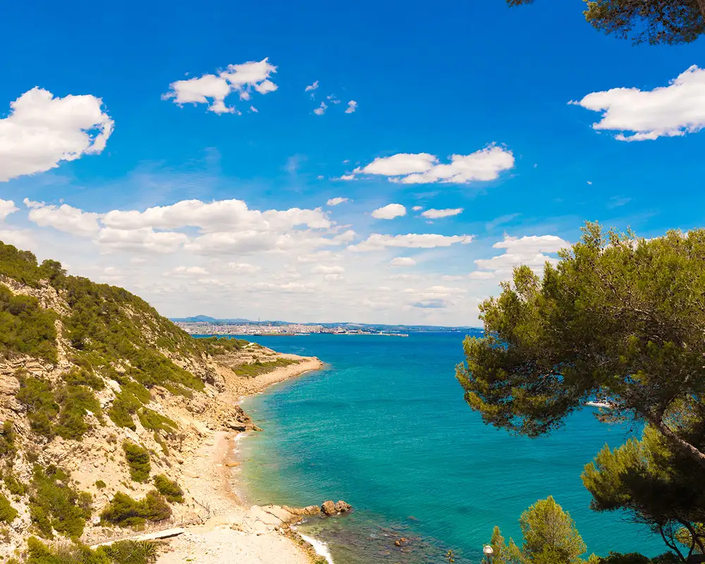 A coastal path in Salou