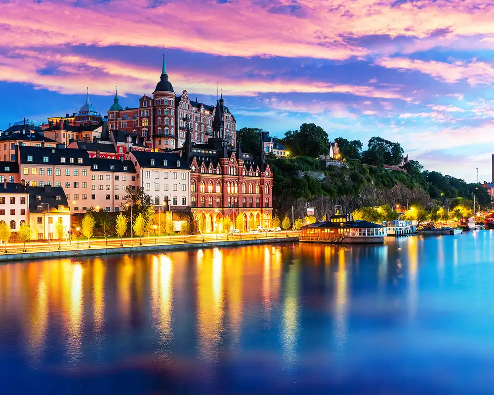 The Old Town pier in the Solderman district of Stockholm, Sweden