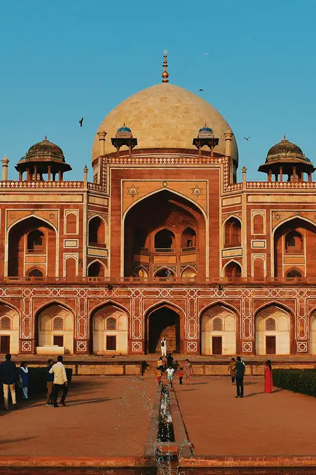 A View of Humayun's Tomb in Delhi