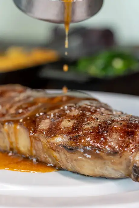 A dish served at Fine Cut Steakhouse on Celebrity Ships