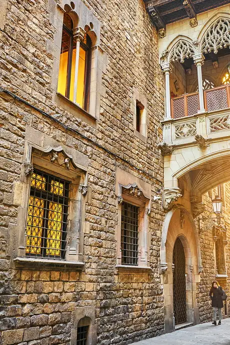 The outside of Mueso Picasso in Barcelona