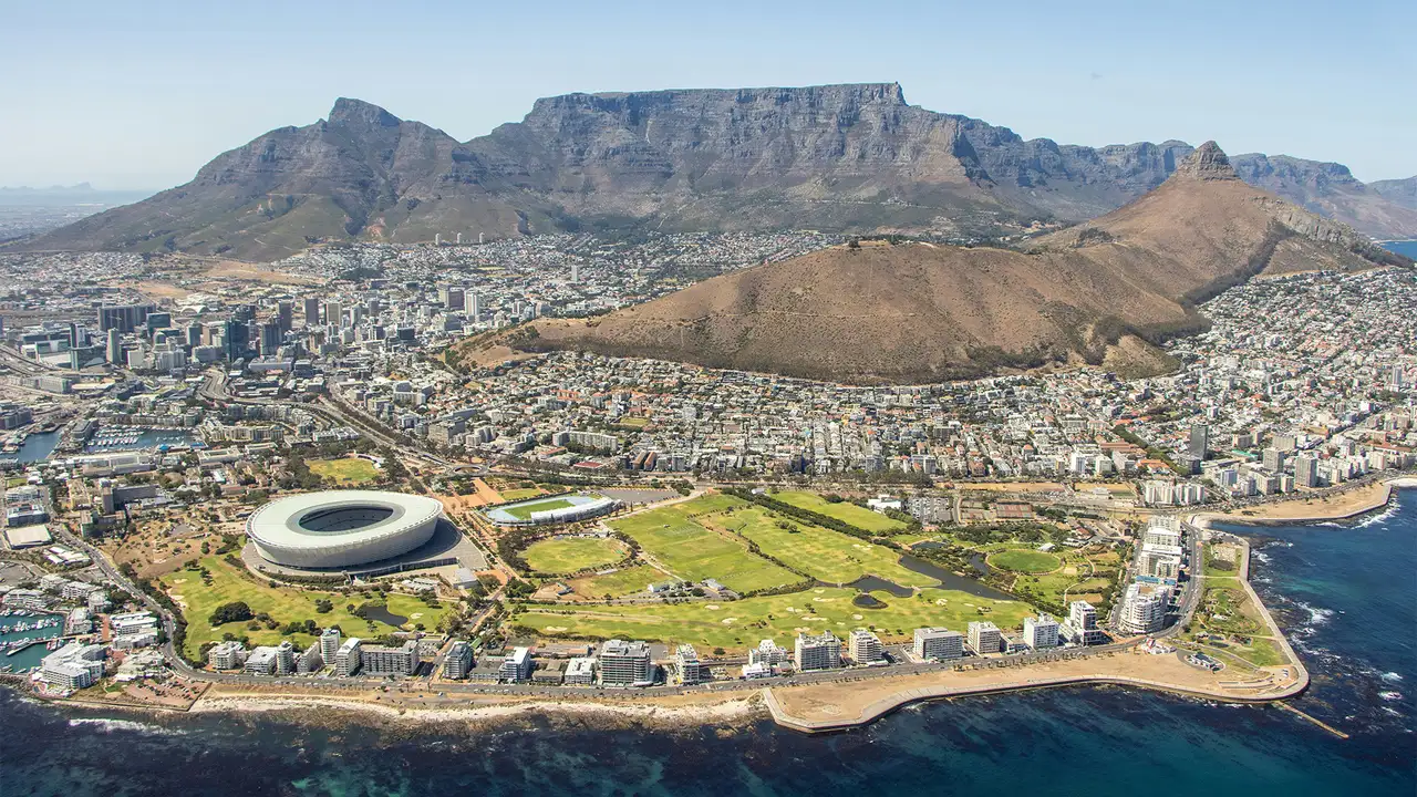 An Aerial Image of Cape Town, South Africa