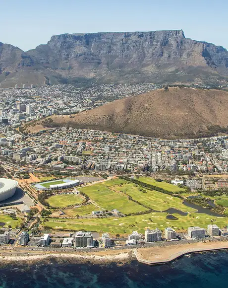 An Aerial Image of Cape Town, South Africa