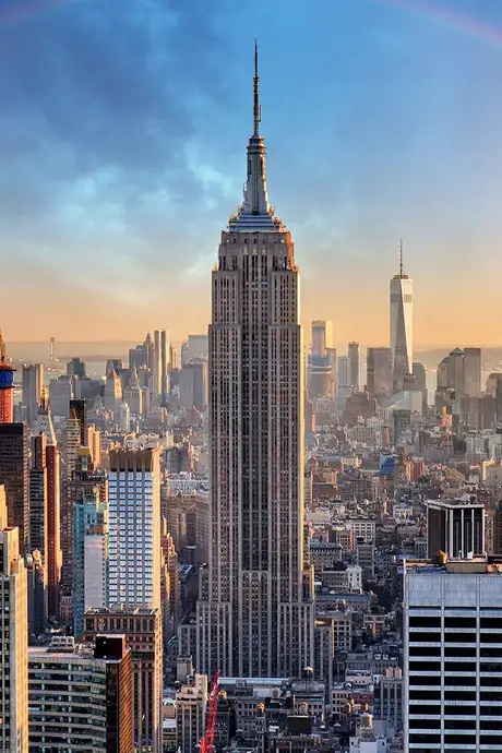 Empire State Building at sunset