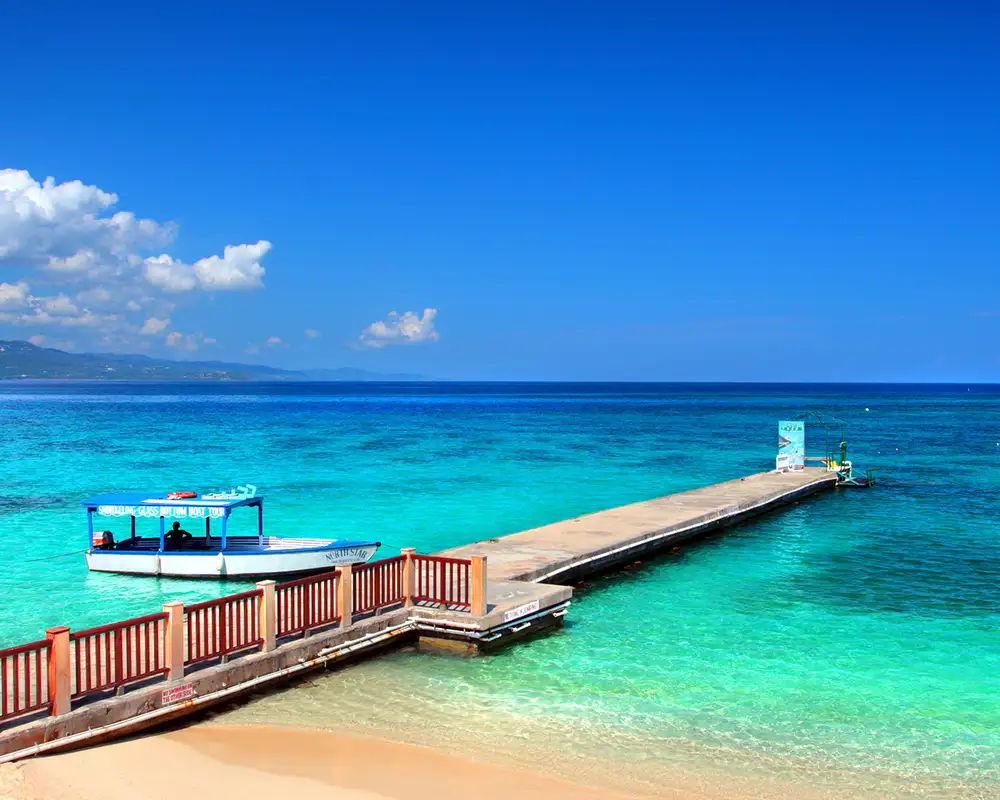 A view of Doctor's Cave Beach Club in Montego Bay