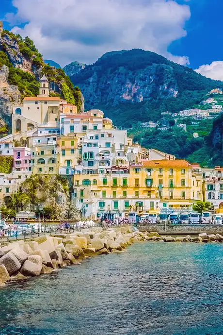 A View of the Skyline of Salerno, Italy