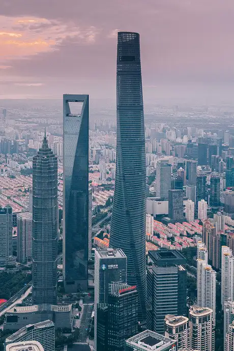 The Shanghai Skyline featuring the Shanghai Tower