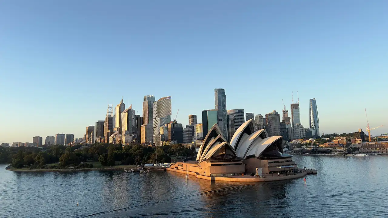 A view of Sydney, Australia with the opera house in view
