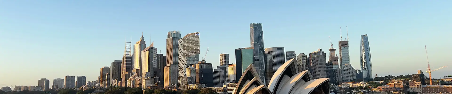 A view of Sydney, Australia with the opera house in view