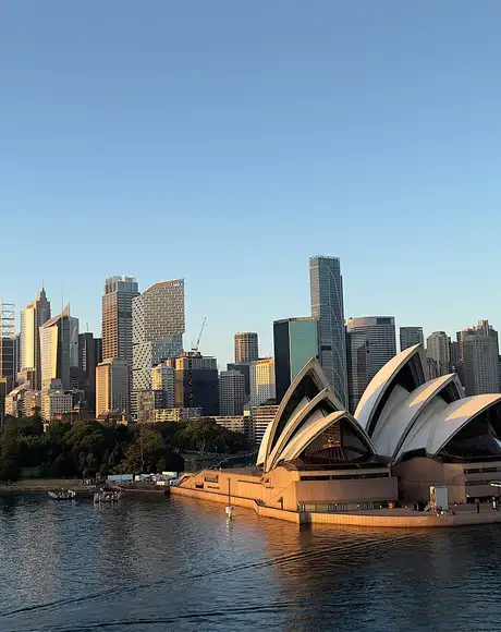 A view of Sydney, Australia with the opera house in view