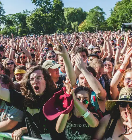 A Crowd at a Rock Concert in Baltimore