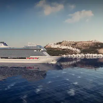 A View of the Oceania Sonata at Sea