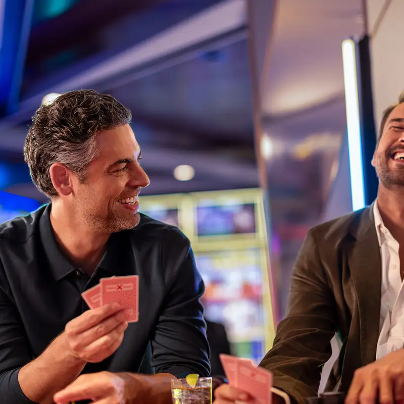 People at a Casino aboard a Celebrity Cruise Ship