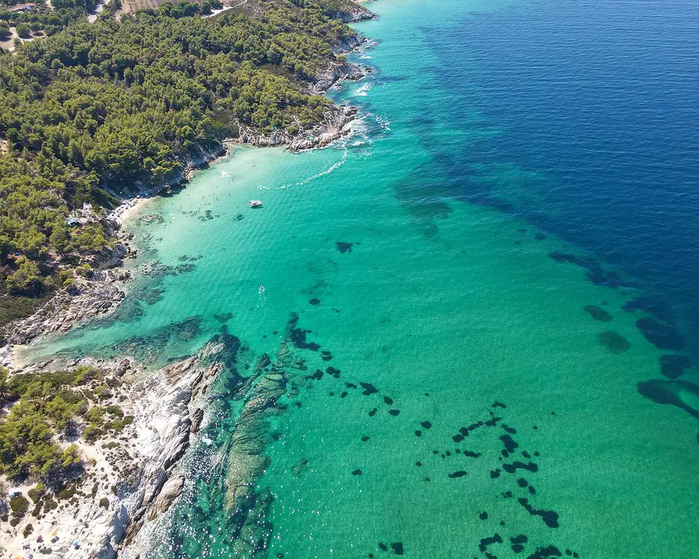 An Aerial view of Halkidiki