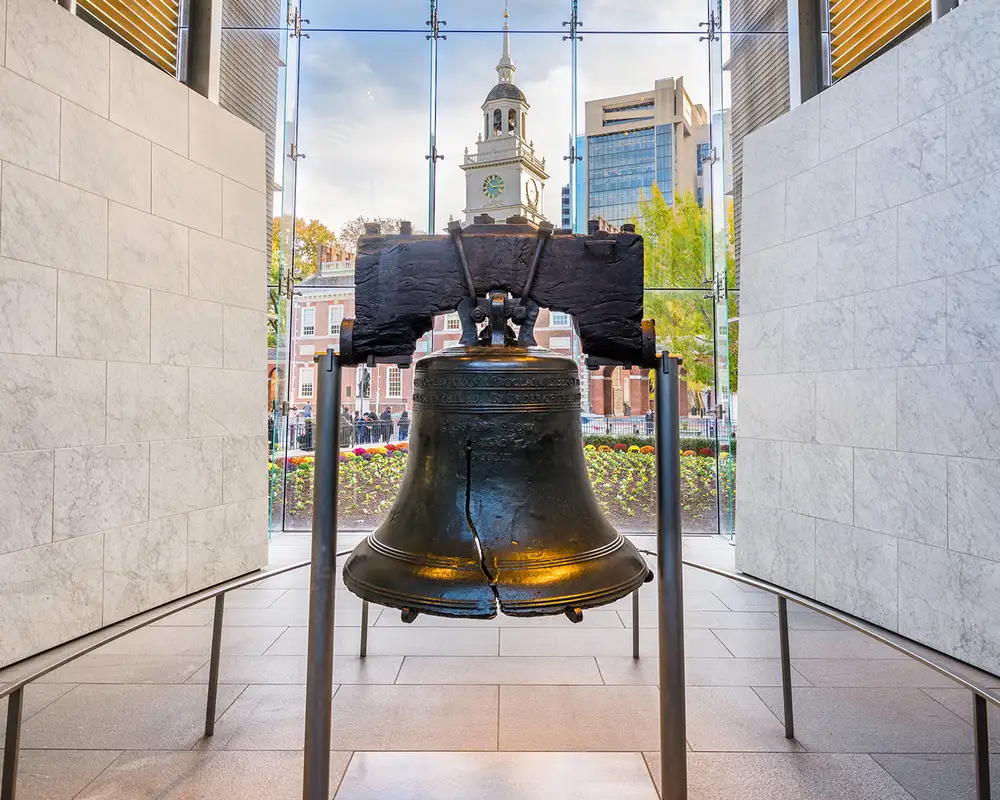 A View of the Liberty Bell in Philadelphia