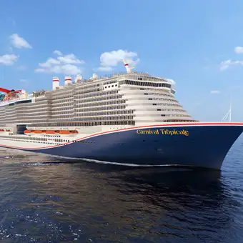 The Carnival Tropicale At Sea