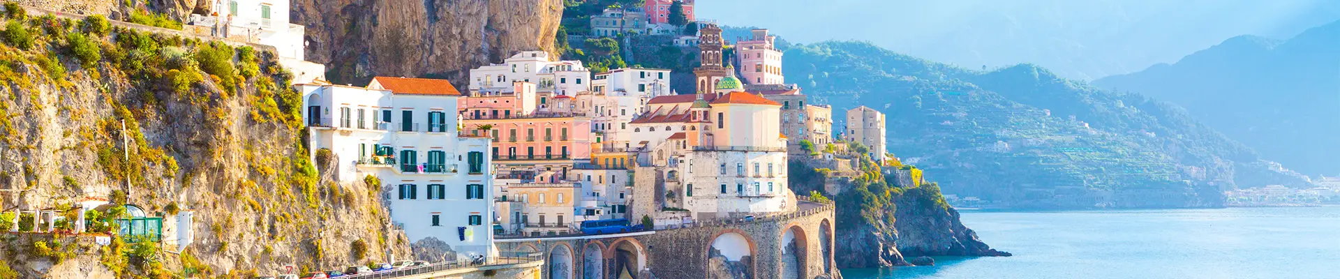 A cliff side town in the Western Mediterranean