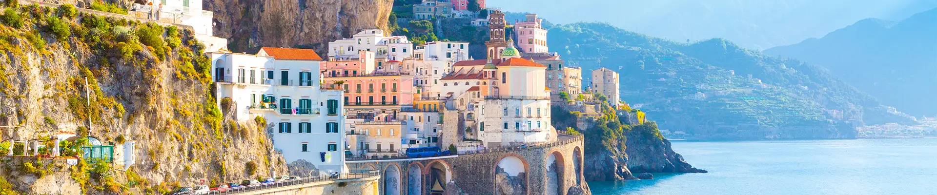 A cliff side town in the Western Mediterranean