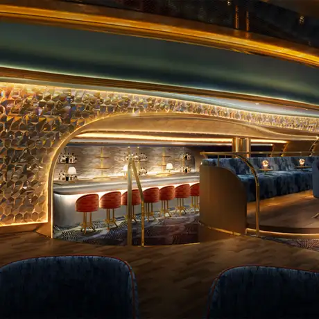 A View of the Lounge aboard the Oceania Sonata