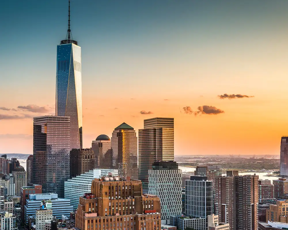 The skyline of New York