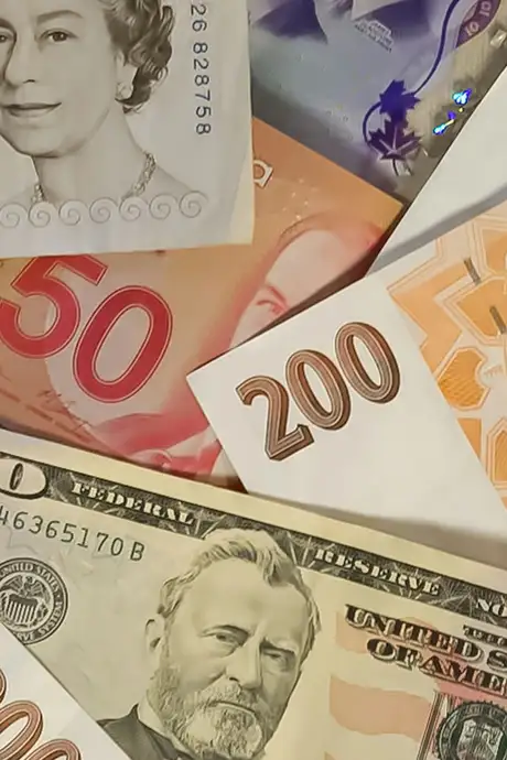 A range of currencies