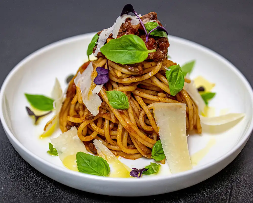 A Fancy plate of pasta