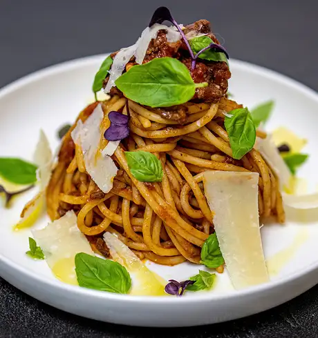 A Fancy plate of pasta