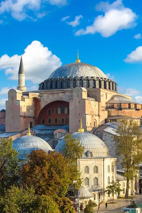 A View of the Hagia Sophia in Instanbul, Turkey