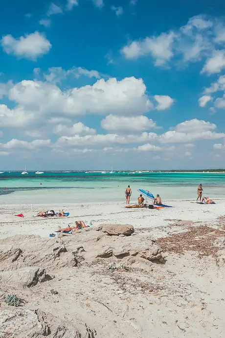 A view of Sa Coma Beach in Majorca