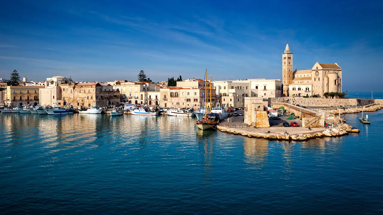 A View of the Coast of Trani in Italy