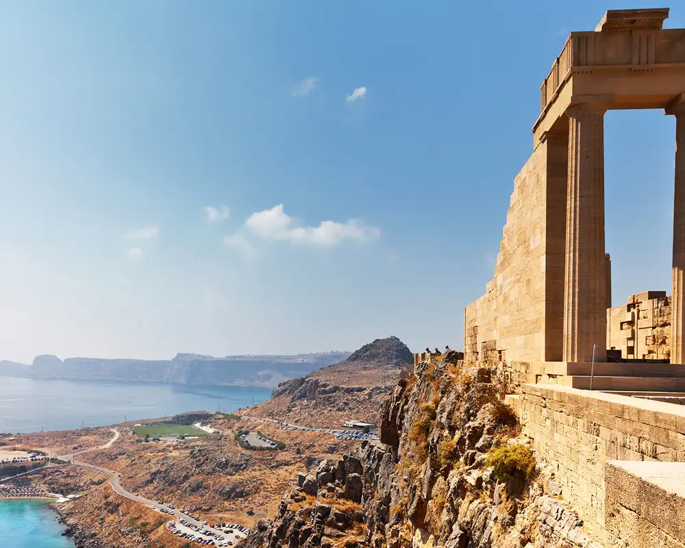 A landscape view of Rhodes