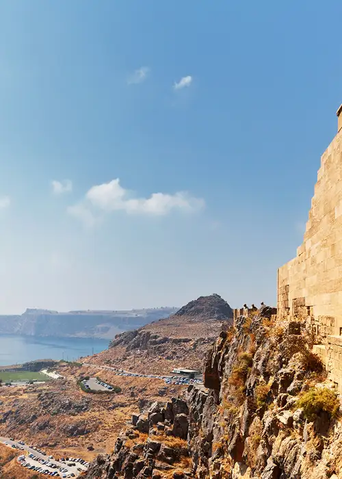 A landscape view of Rhodes