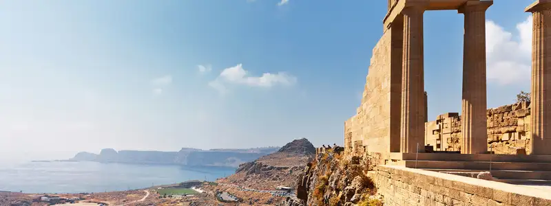 A landscape view of Rhodes