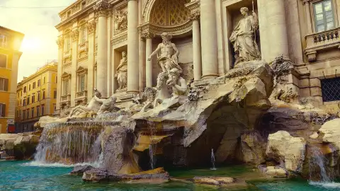 The Trevi Fountain in Rome