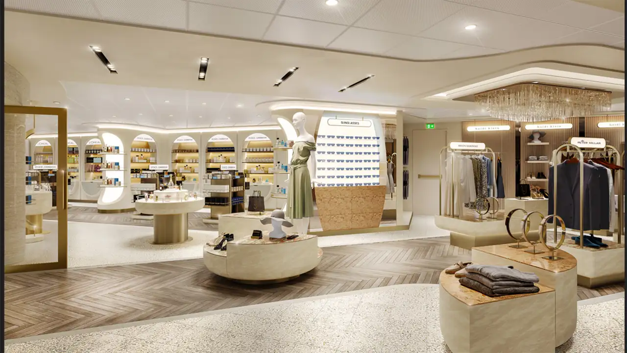 A View of a Boutique aboard the Oceania Sonata