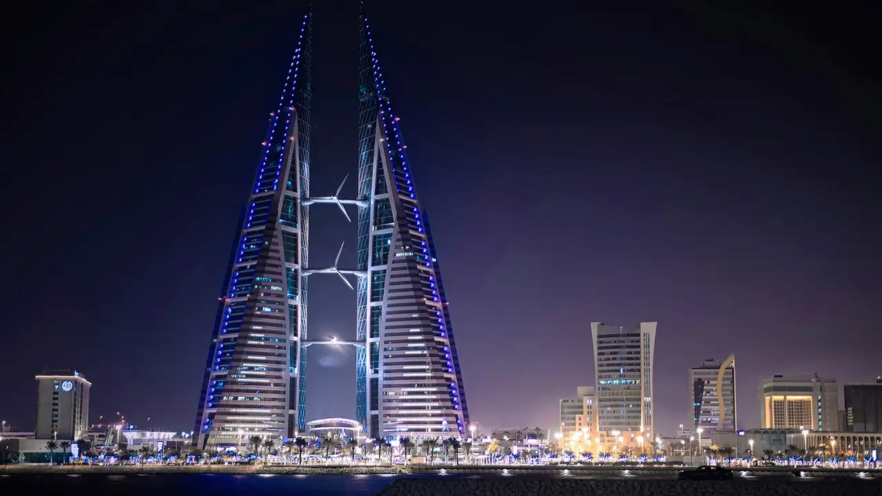 The Skyline of Bahrain in the UAE