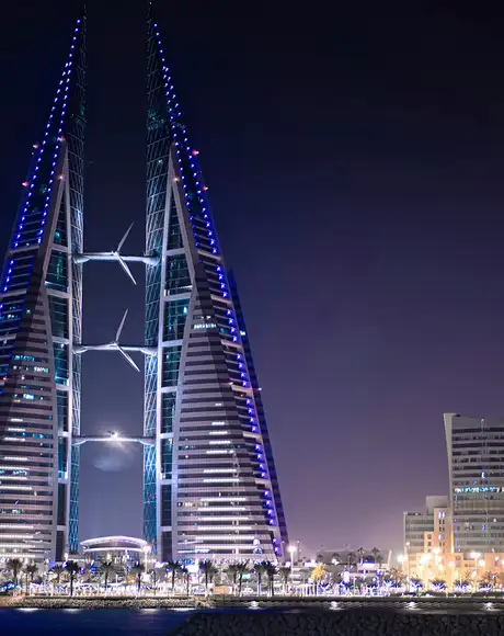 The Skyline of Bahrain in the UAE