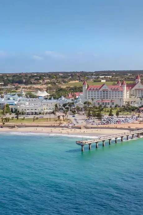 A View of a beach in Port Elizabeth, South Africa