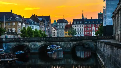Copenhagen at sunset
