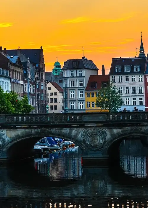 Copenhagen at sunset