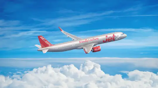 A Jet2 Plane in the Clouds