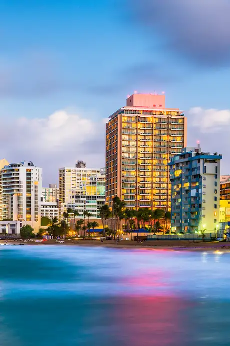 They Skyline of San Juan, Puerto Rico