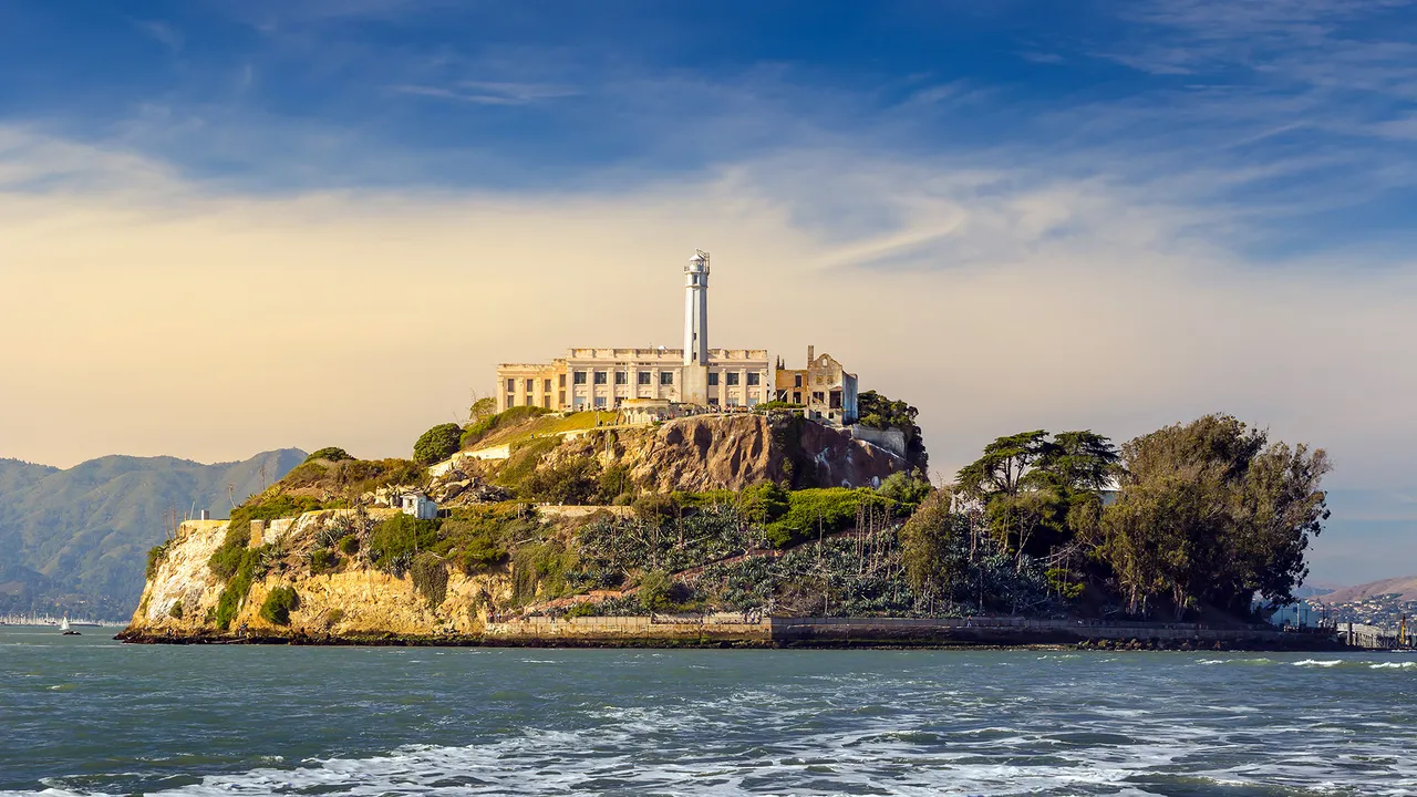 Alcatraz Island off the coast of San Francisco