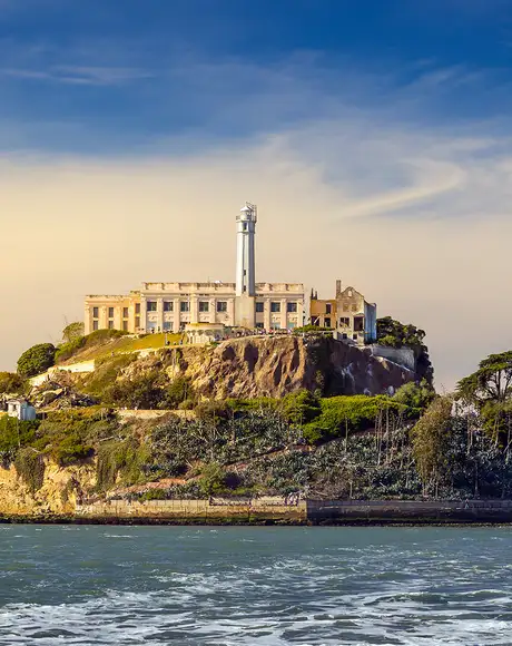 Alcatraz Island off the coast of San Francisco
