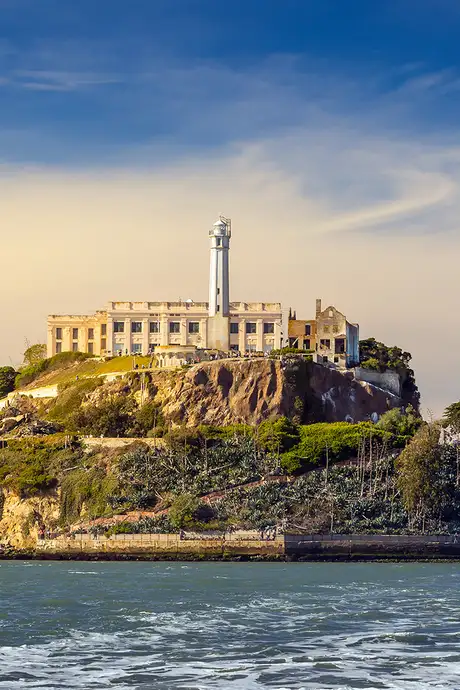 Alcatraz Island off the coast of San Francisco