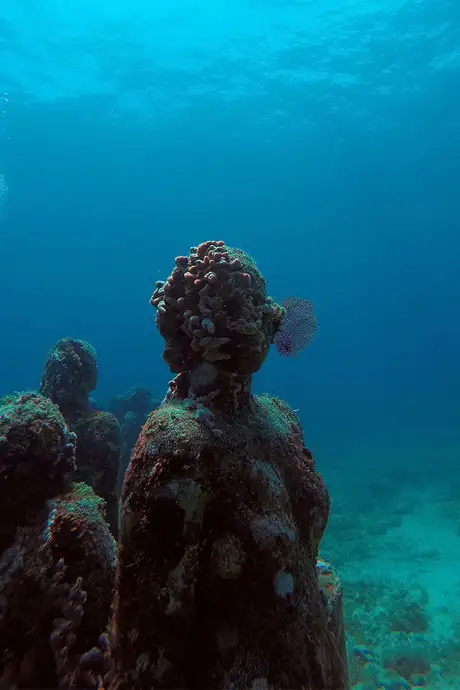 A View of an Underwater Art Piece in MUSA