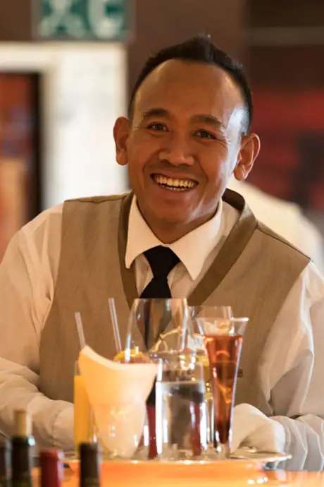 A bartender aboard Regent ships
